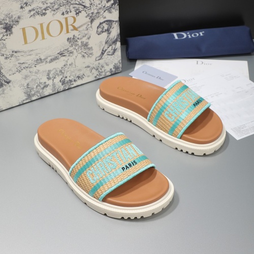 Replica Christian Dior Slippers For Women #1216993 $68.00 USD for Wholesale