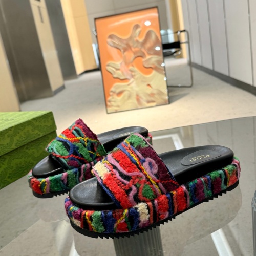 Replica Gucci Slippers For Women #1217041 $82.00 USD for Wholesale