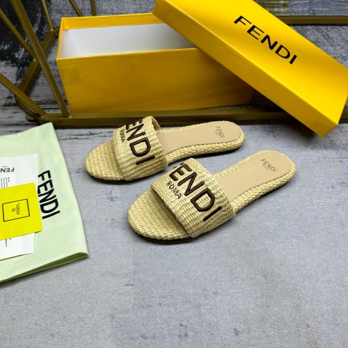 Replica Fendi Slippers For Women #1217043 $85.00 USD for Wholesale