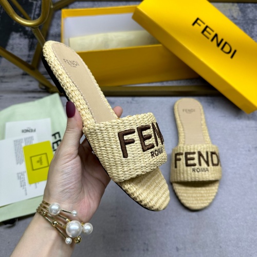 Replica Fendi Slippers For Women #1217043 $85.00 USD for Wholesale