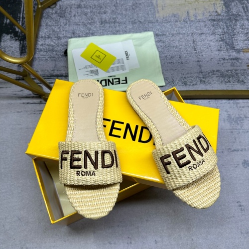 Replica Fendi Slippers For Women #1217043 $85.00 USD for Wholesale