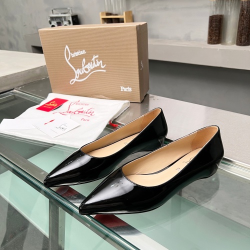 Wholesale Christian Louboutin Flat Shoes For Women #1217061 $102.00 USD, Wholesale Quality Replica Christian Louboutin Flat Shoes