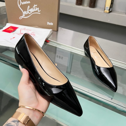 Replica Christian Louboutin Flat Shoes For Women #1217061 $102.00 USD for Wholesale