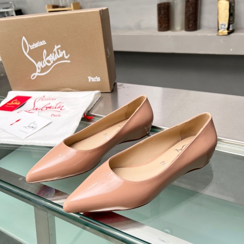 Wholesale Christian Louboutin Flat Shoes For Women #1217065 $102.00 USD, Wholesale Quality Replica Christian Louboutin Flat Shoes