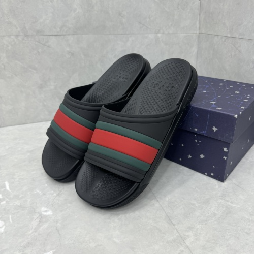 Wholesale Gucci Slippers For Men #1217136 $64.00 USD, Wholesale Quality Replica Gucci Slippers