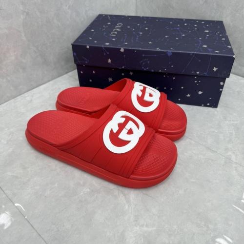 Replica Gucci Slippers For Men #1217140 $64.00 USD for Wholesale