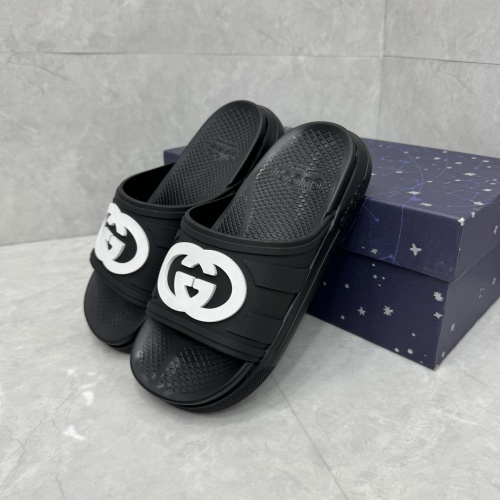 Wholesale Gucci Slippers For Men #1217143 $64.00 USD, Wholesale Quality Replica Gucci Slippers