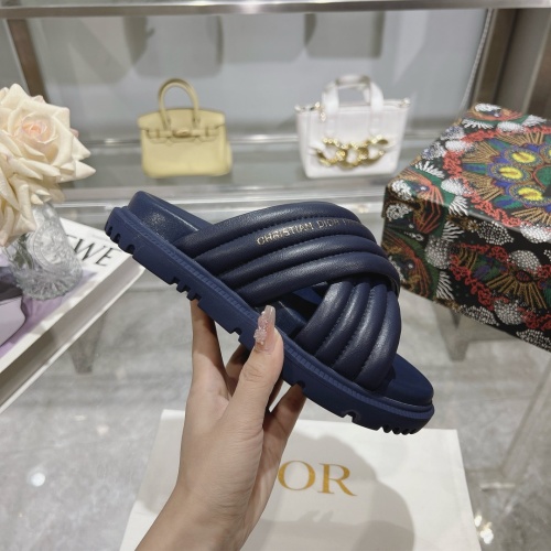 Replica Christian Dior Slippers For Women #1217157 $88.00 USD for Wholesale