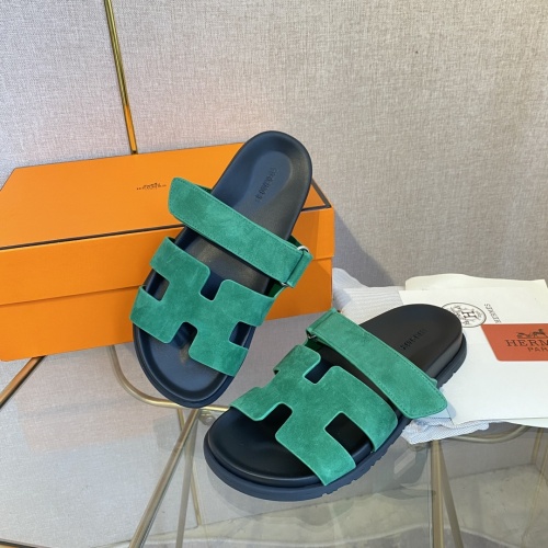 Replica Hermes Slippers For Women #1217175 $76.00 USD for Wholesale