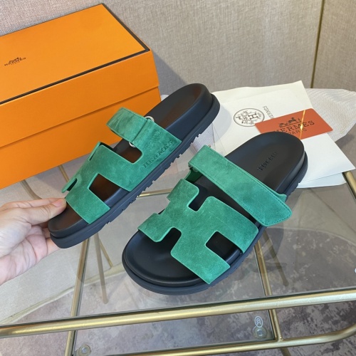 Replica Hermes Slippers For Women #1217175 $76.00 USD for Wholesale