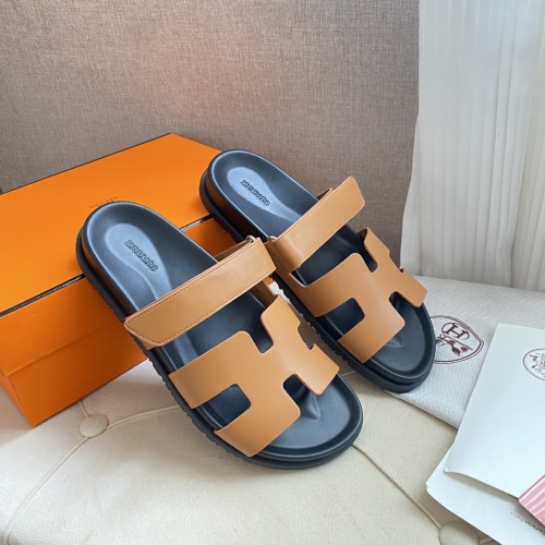 Replica Hermes Slippers For Women #1217179 $76.00 USD for Wholesale