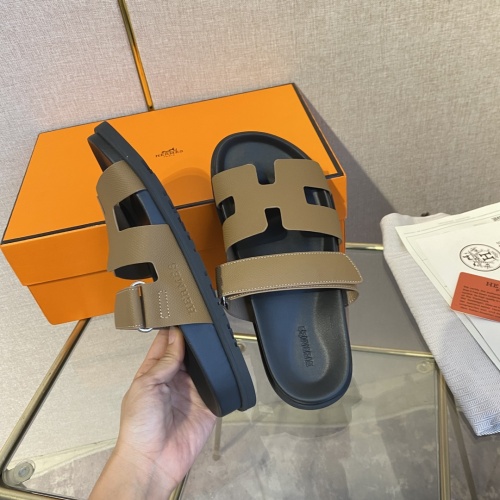 Replica Hermes Slippers For Women #1217184 $76.00 USD for Wholesale