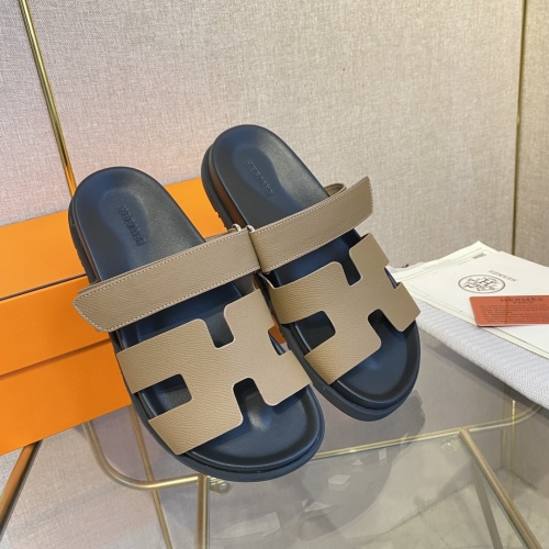 Replica Hermes Slippers For Women #1217184 $76.00 USD for Wholesale