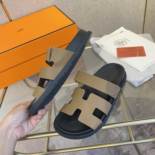 Replica Hermes Slippers For Women #1217184 $76.00 USD for Wholesale