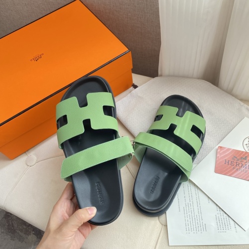 Replica Hermes Slippers For Women #1217212 $76.00 USD for Wholesale