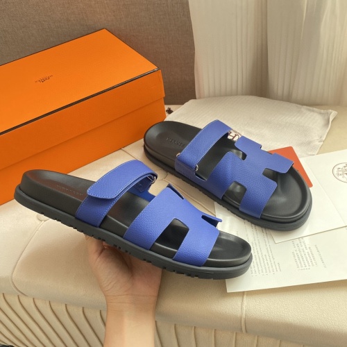 Replica Hermes Slippers For Men #1217217 $76.00 USD for Wholesale