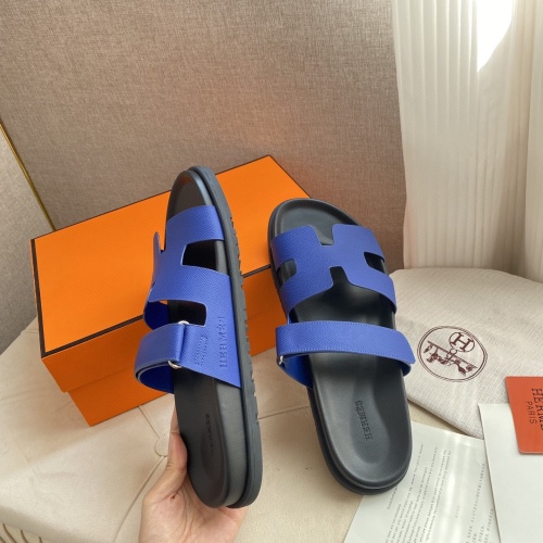 Replica Hermes Slippers For Men #1217217 $76.00 USD for Wholesale