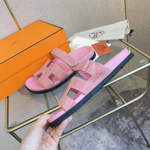 Replica Hermes Slippers For Women #1217245 $82.00 USD for Wholesale