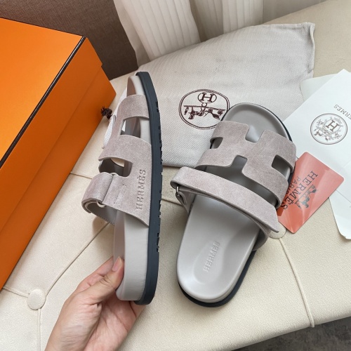 Replica Hermes Slippers For Women #1217249 $82.00 USD for Wholesale