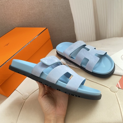 Replica Hermes Slippers For Women #1217251 $82.00 USD for Wholesale