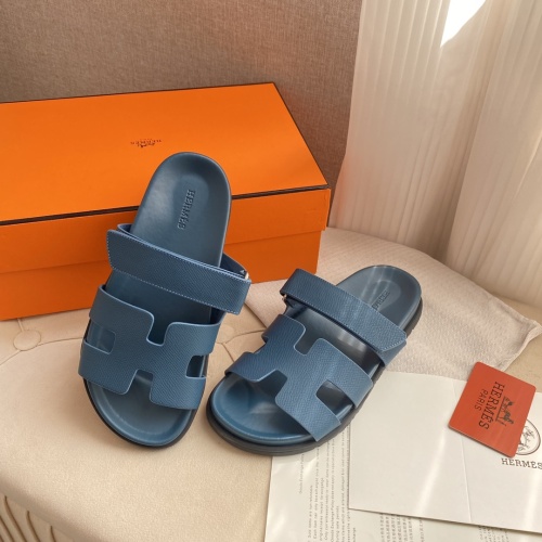 Replica Hermes Slippers For Men #1217254 $82.00 USD for Wholesale