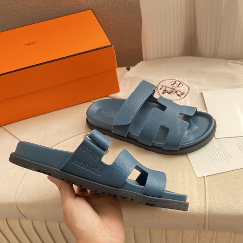 Replica Hermes Slippers For Men #1217254 $82.00 USD for Wholesale