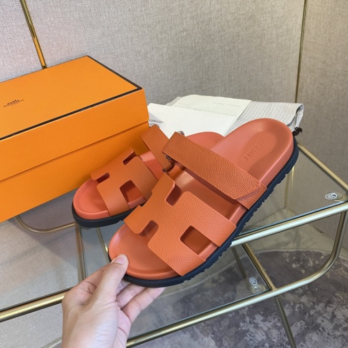 Replica Hermes Slippers For Women #1217255 $82.00 USD for Wholesale