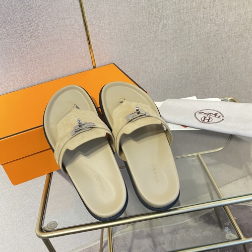 Replica Hermes Slippers For Women #1217261 $82.00 USD for Wholesale