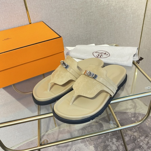 Replica Hermes Slippers For Women #1217261 $82.00 USD for Wholesale