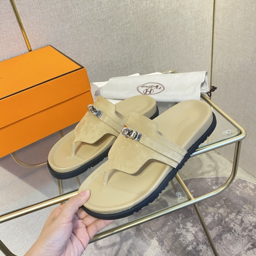 Replica Hermes Slippers For Women #1217261 $82.00 USD for Wholesale