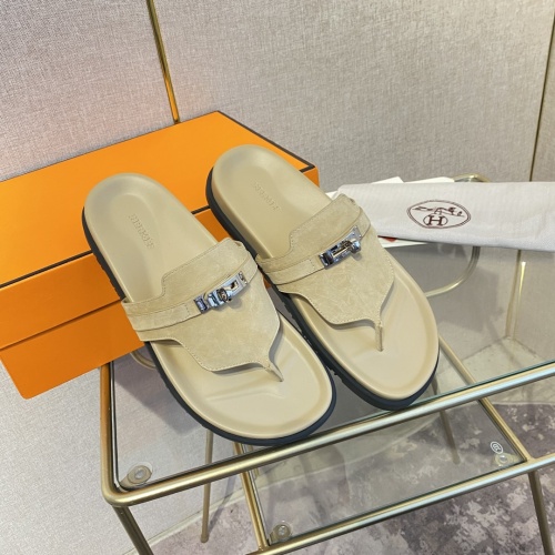 Wholesale Hermes Slippers For Men #1217262 $82.00 USD, Wholesale Quality Replica Hermes Slippers