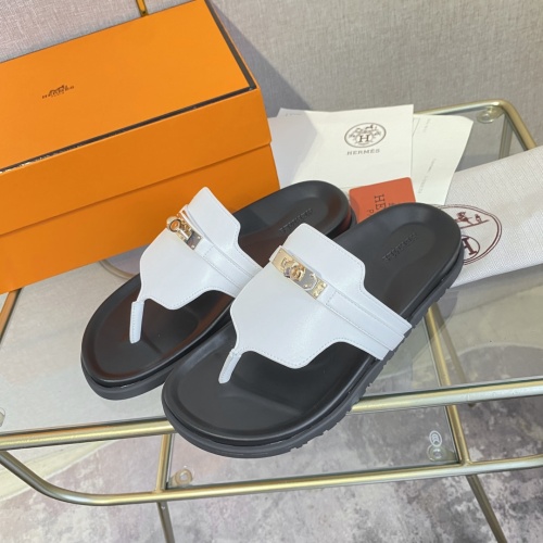 Replica Hermes Slippers For Women #1217274 $76.00 USD for Wholesale