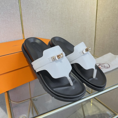 Replica Hermes Slippers For Women #1217274 $76.00 USD for Wholesale