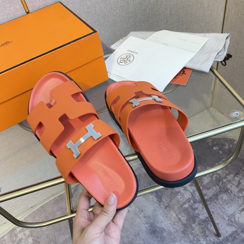 Replica Hermes Slippers For Women #1217284 $82.00 USD for Wholesale