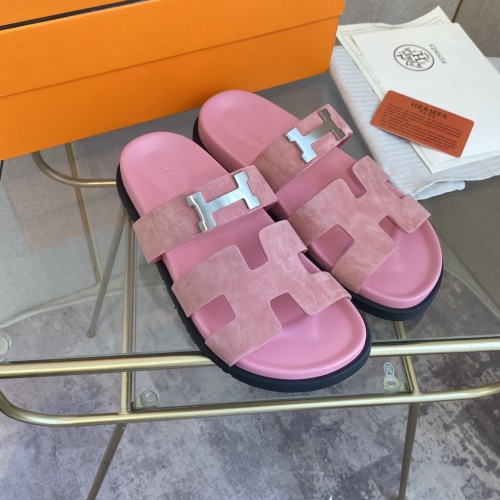 Replica Hermes Slippers For Women #1217286 $82.00 USD for Wholesale