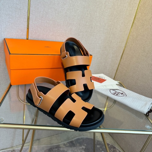 Replica Hermes Sandal For Men #1217293 $80.00 USD for Wholesale