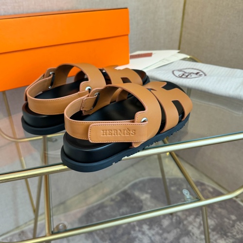 Replica Hermes Sandal For Men #1217293 $80.00 USD for Wholesale