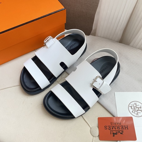 Replica Hermes Sandal For Men #1217295 $80.00 USD for Wholesale