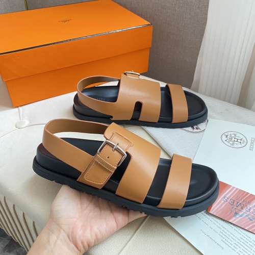 Replica Hermes Sandal For Men #1217297 $80.00 USD for Wholesale