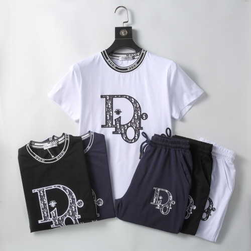 Replica Christian Dior Tracksuits Short Sleeved For Men #1217839 $56.00 USD for Wholesale