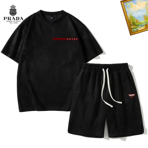 Wholesale Prada Tracksuits Short Sleeved For Men #1218057 $48.00 USD, Wholesale Quality Replica Prada Tracksuits