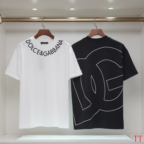 Replica Dolce & Gabbana D&G T-Shirts Short Sleeved For Unisex #1218271 $32.00 USD for Wholesale