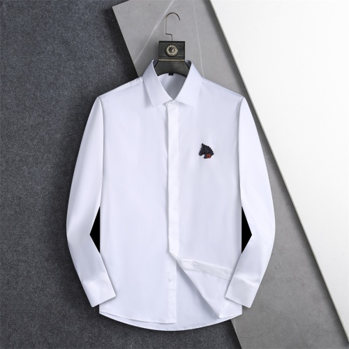 Wholesale Hermes Shirts Long Sleeved For Men #1218519 $40.00 USD, Wholesale Quality Replica Hermes Shirts