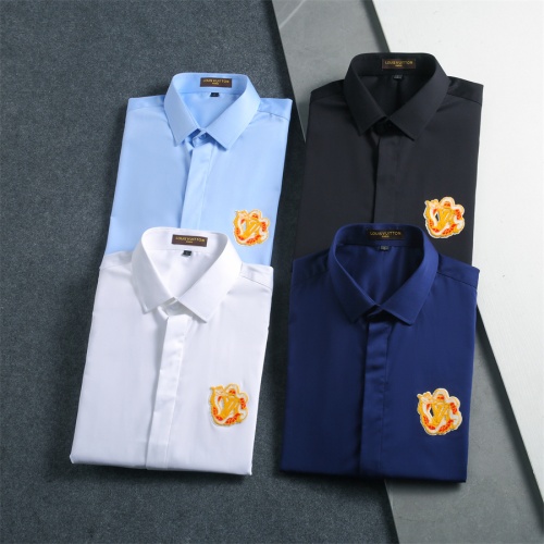 Replica Louis Vuitton LV Shirts Long Sleeved For Men #1218524 $40.00 USD for Wholesale