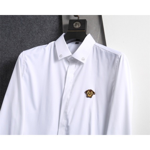 Replica Versace Shirts Long Sleeved For Men #1218539 $48.00 USD for Wholesale