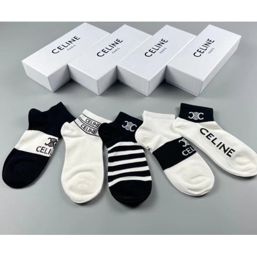 Replica Celine Socks For Women #1218710 $29.00 USD for Wholesale