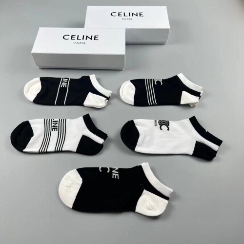 Replica Celine Socks For Women #1218711 $29.00 USD for Wholesale