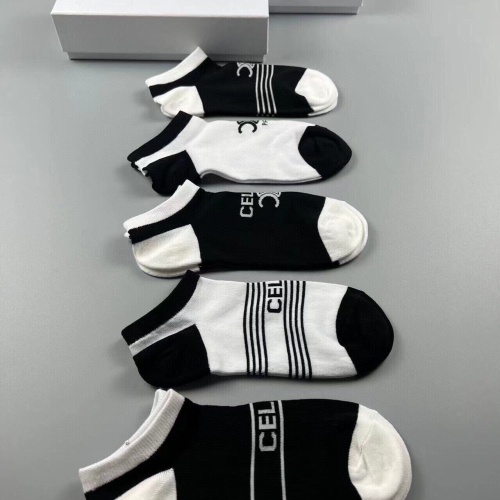 Replica Celine Socks For Women #1218711 $29.00 USD for Wholesale