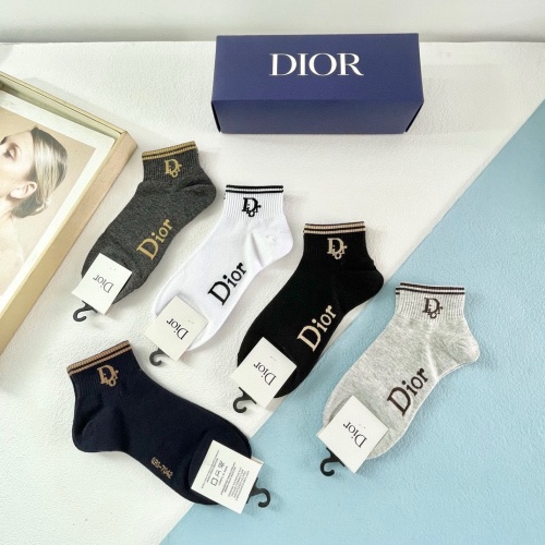 Replica Christian Dior Socks #1218717 $29.00 USD for Wholesale