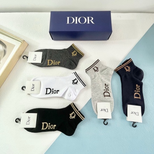 Replica Christian Dior Socks #1218717 $29.00 USD for Wholesale